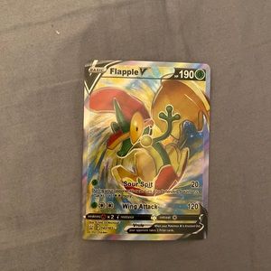 HOLO POKEMON CARD FLAPPLE V